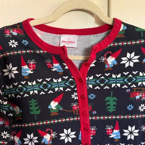 Hannah Andersson Gnome Sweet Gnome Holiday Nightgown Adult Size Small - Picture 3 of 10